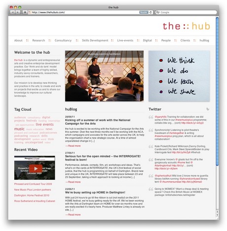 the hub website
